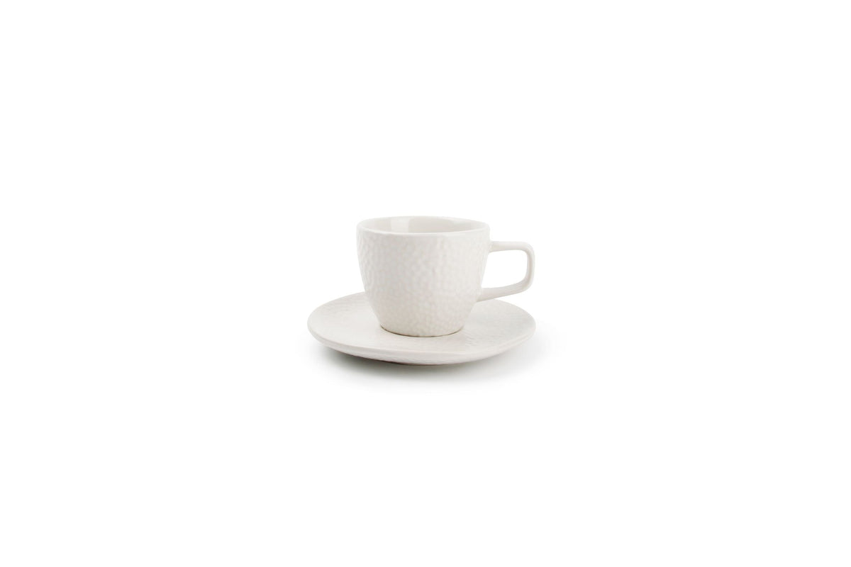 S&P - Mielo Tasse à moka 10cl et soucoupe blanc Mielo - 1 SET - 4 pièces