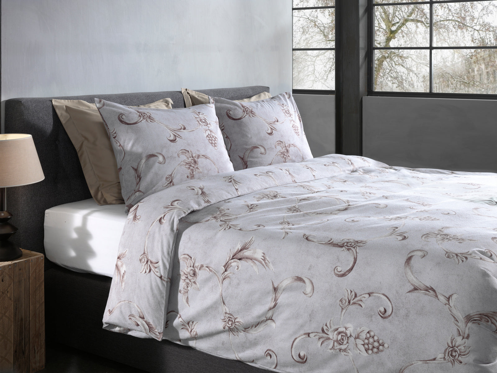 Heckettlane - Housse De Couette - Rosalie - Grey