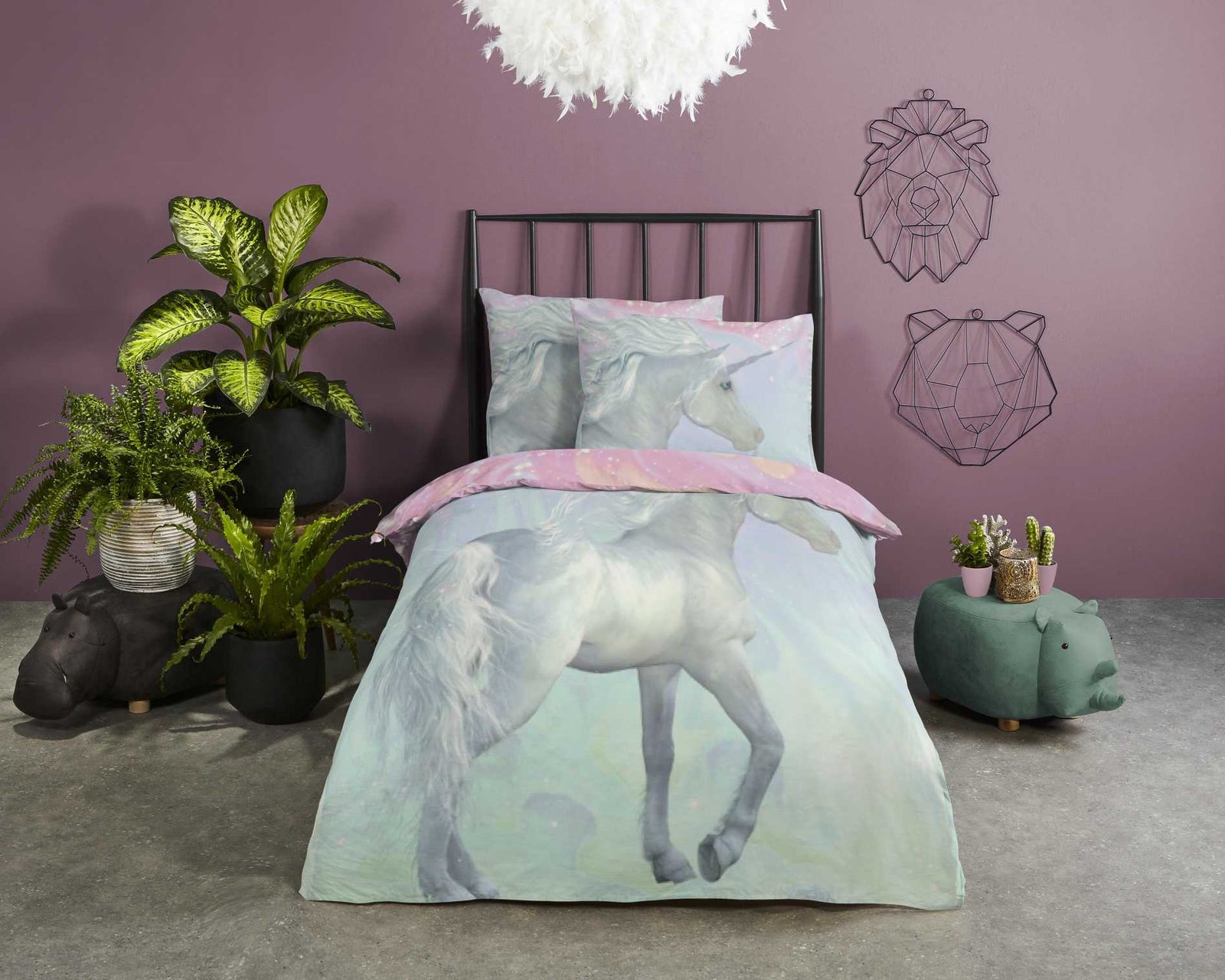Good Morning - Housse De Couette - Unicorn - Multi