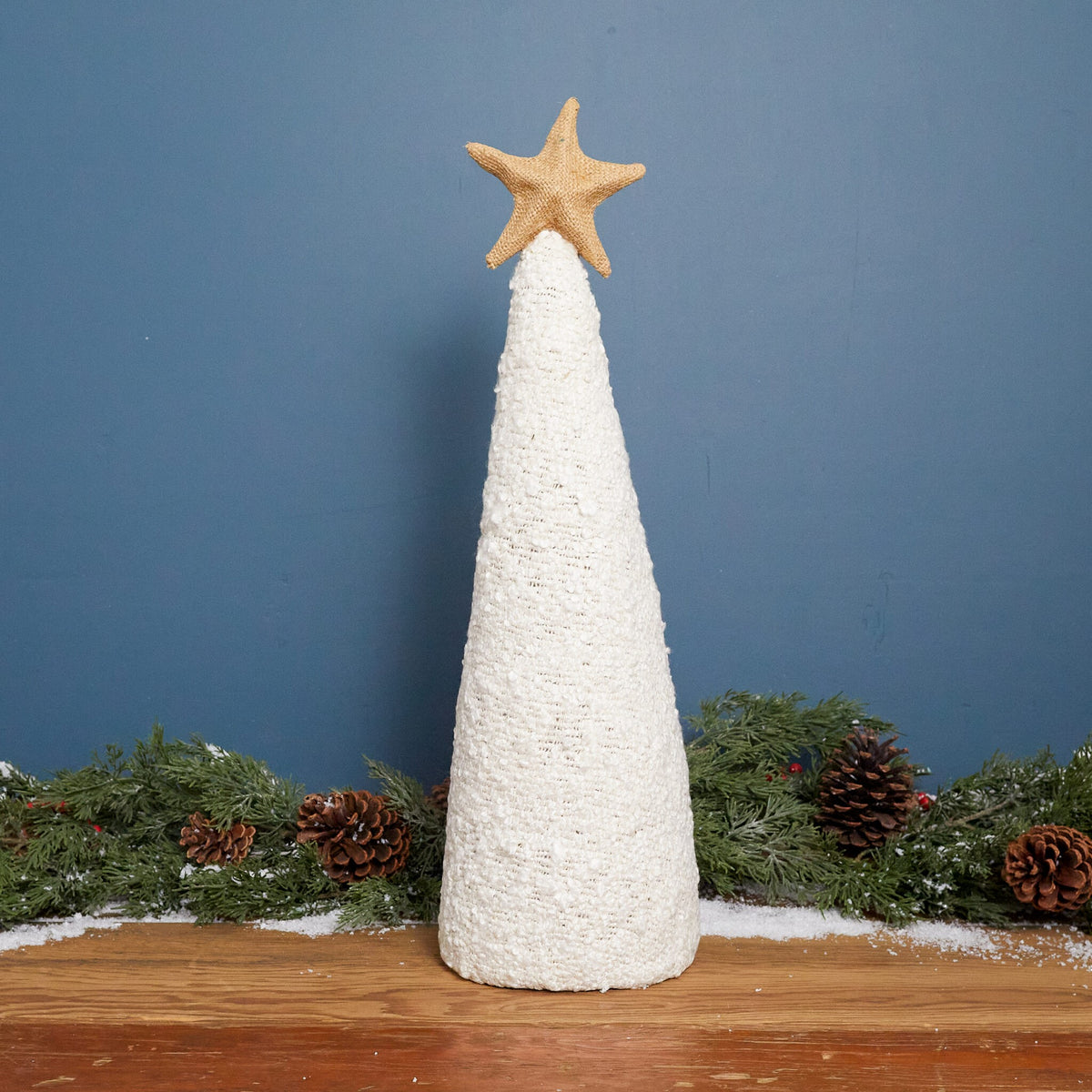 Sapin en bouclette et jute, moyen