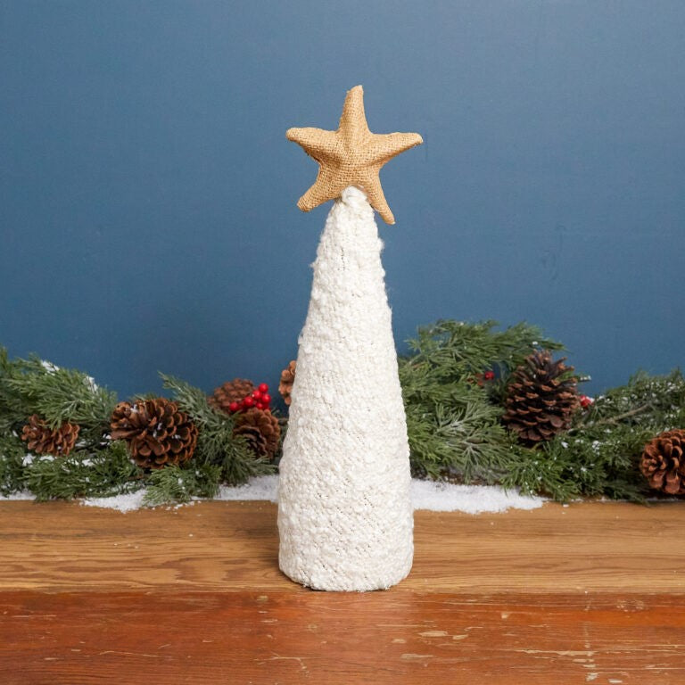 Sapin en bouclette et jute, petit