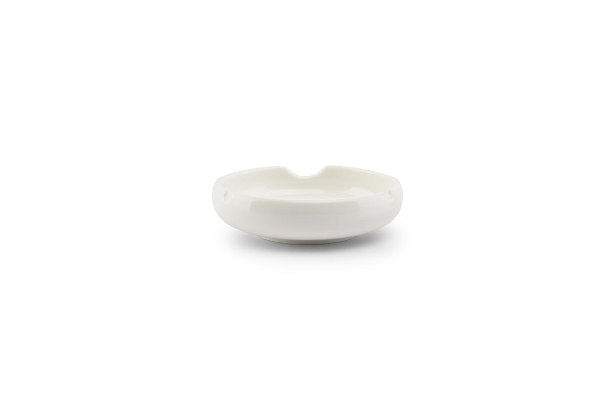 S&P - Cendrier 12xH3,5cm porcelaine blanc Smoke - 1 SET - 4 pièces