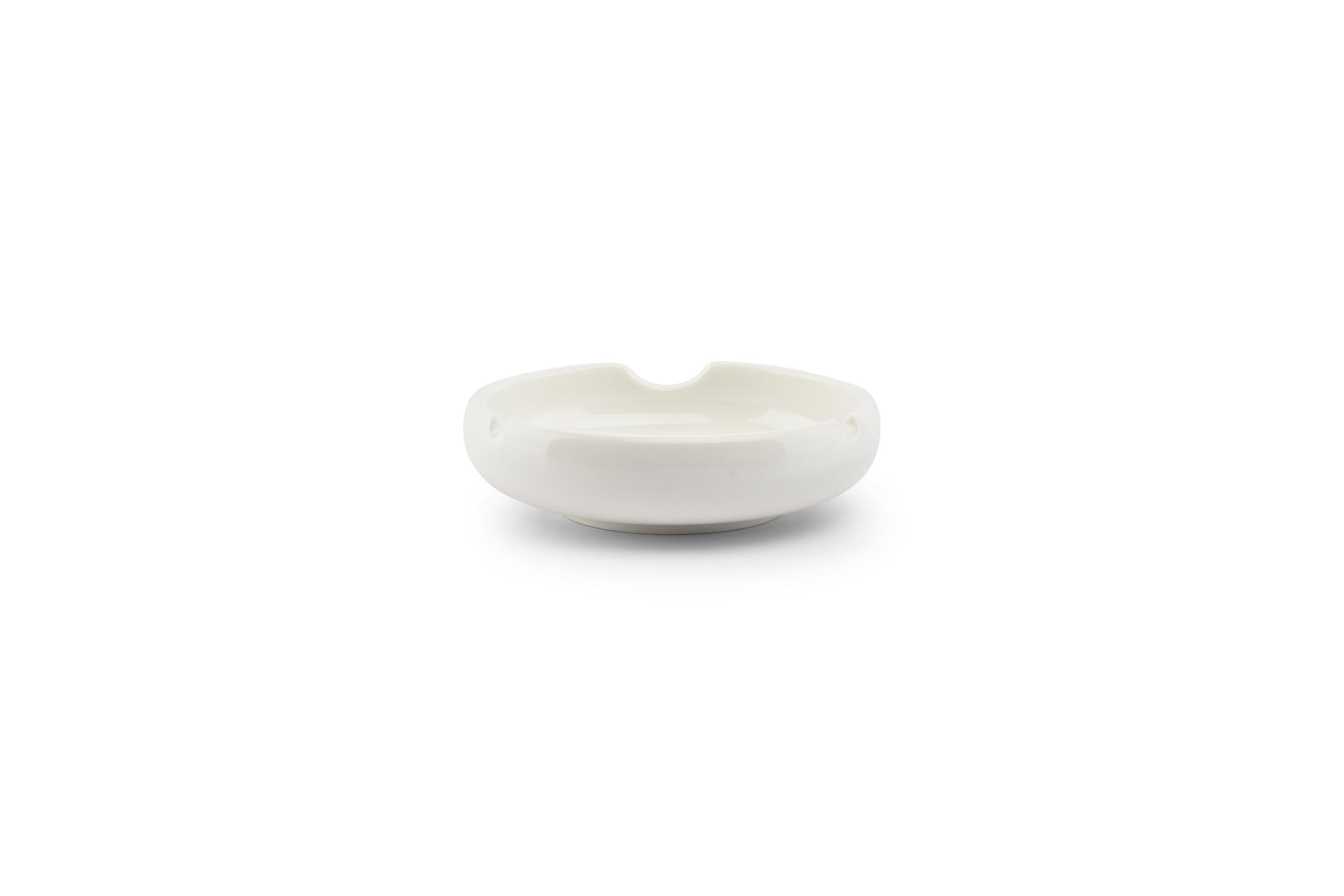 S&P - Cendrier 12xH3,5cm porcelaine blanc Smoke - 1 SET - 4 pièces