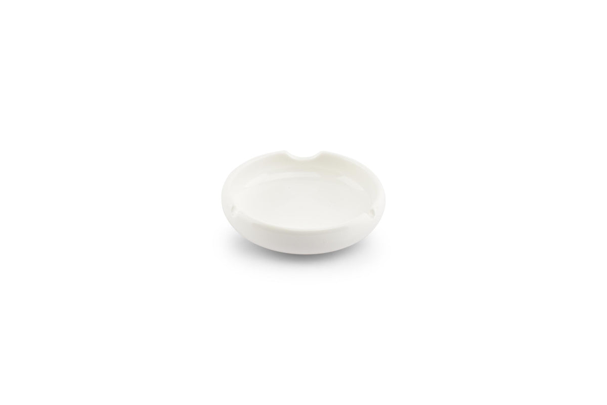 S&P - Cendrier 12xH3,5cm porcelaine blanc Smoke - 1 SET - 4 pièces