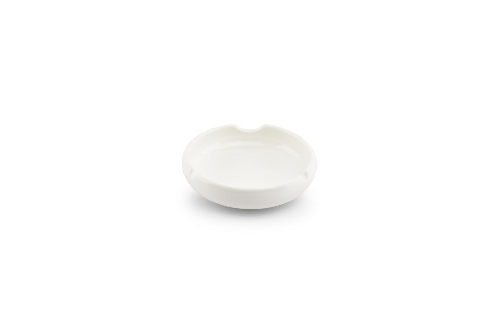 S&P - Cendrier 12xH3,5cm porcelaine blanc Smoke - 1 SET - 4 pièces