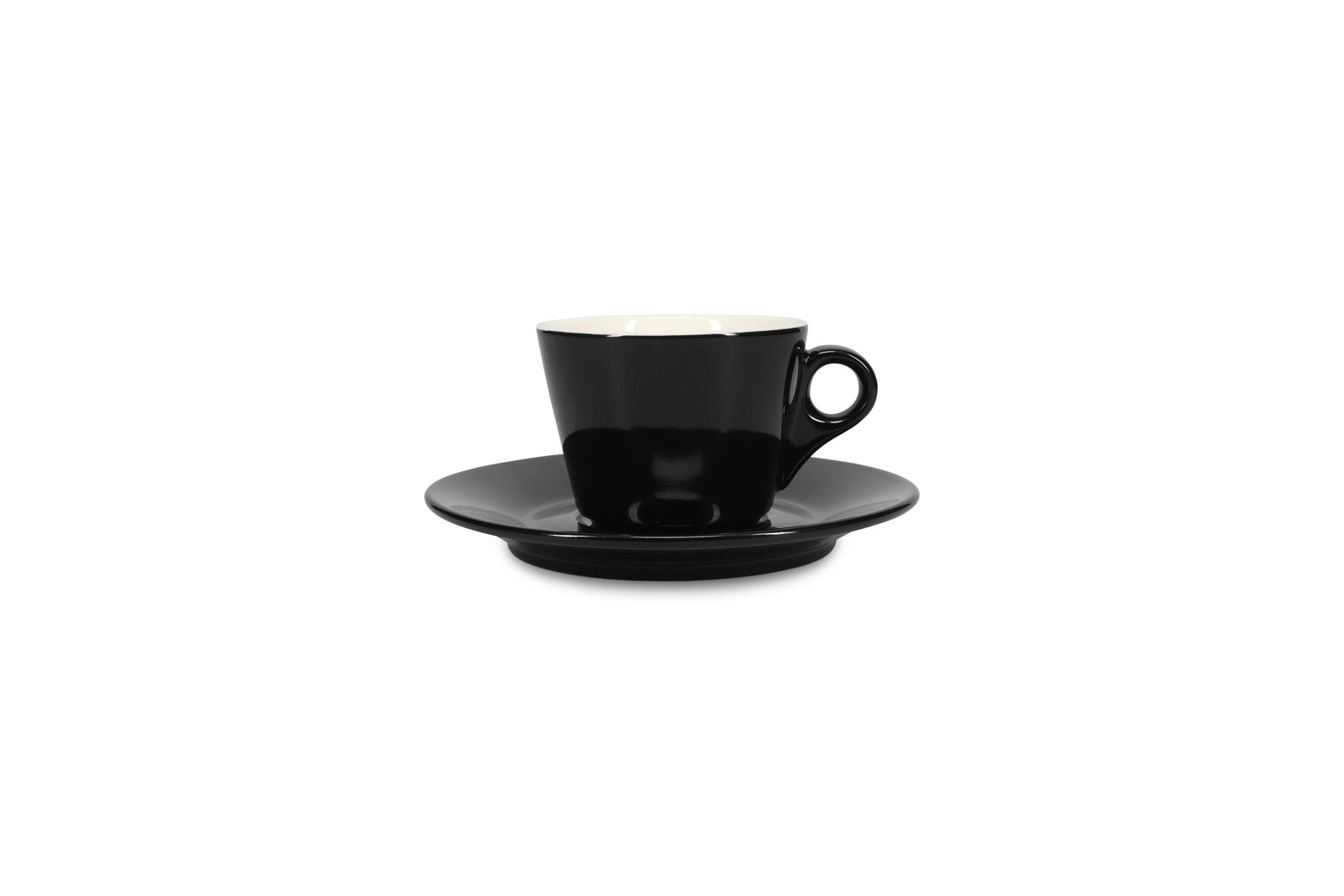 S&P - Barista Black Soucoupe 15,5cm pour tasse 16cl et tasse 20,5cl noir Barista - 1 SET - 6 pièces