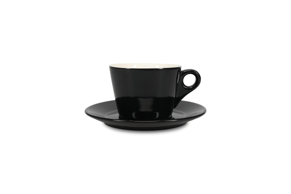 S&P - Barista Black Soucoupe 16,5cm pour tasse 28cl noir Barista - 1 SET - 6 pièces