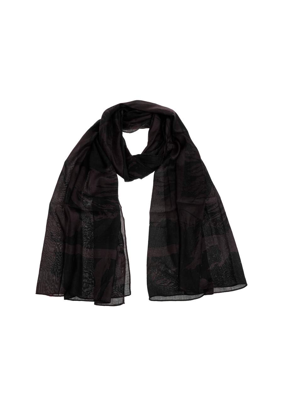 Écharpe - Scarf Flora - Dark Choco