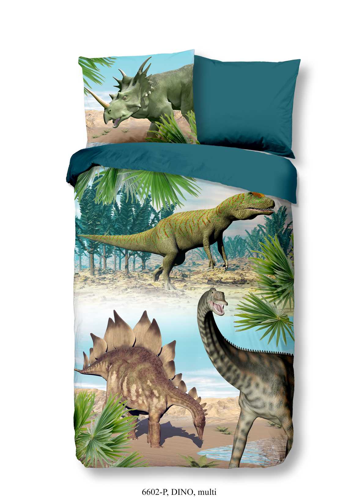 Good Morning - Housse De Couette - Dino - Multi