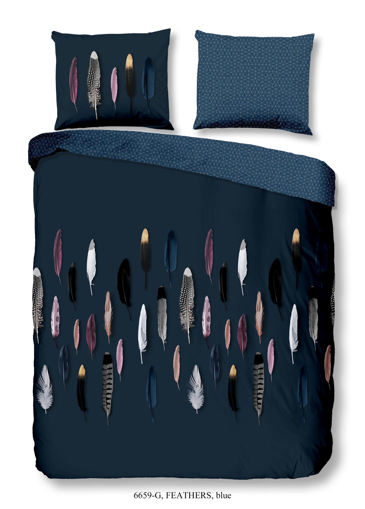 Good Morning - Housse De Couette - Feathers - Blue
