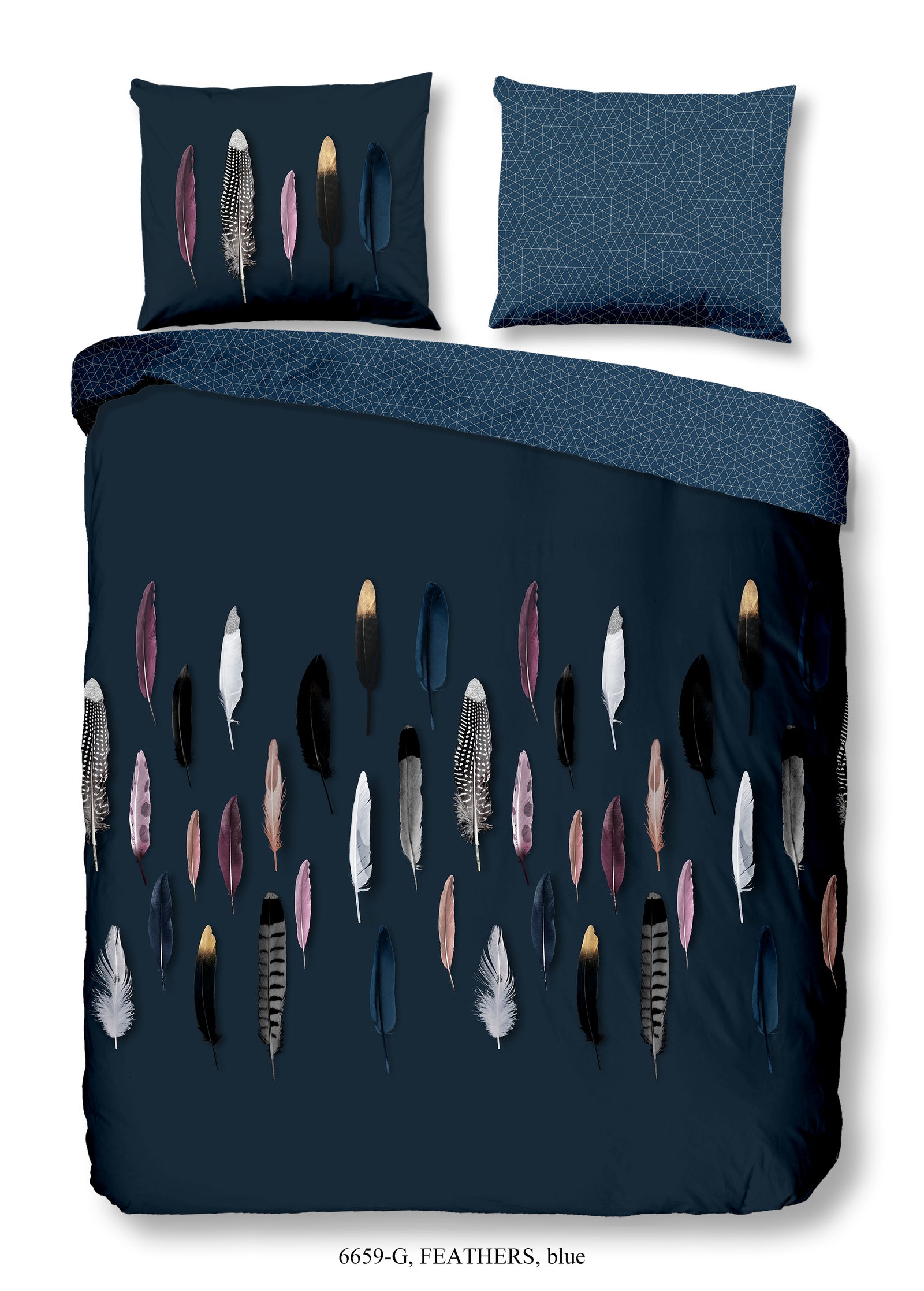 Good Morning - Housse De Couette - Feathers - Blue