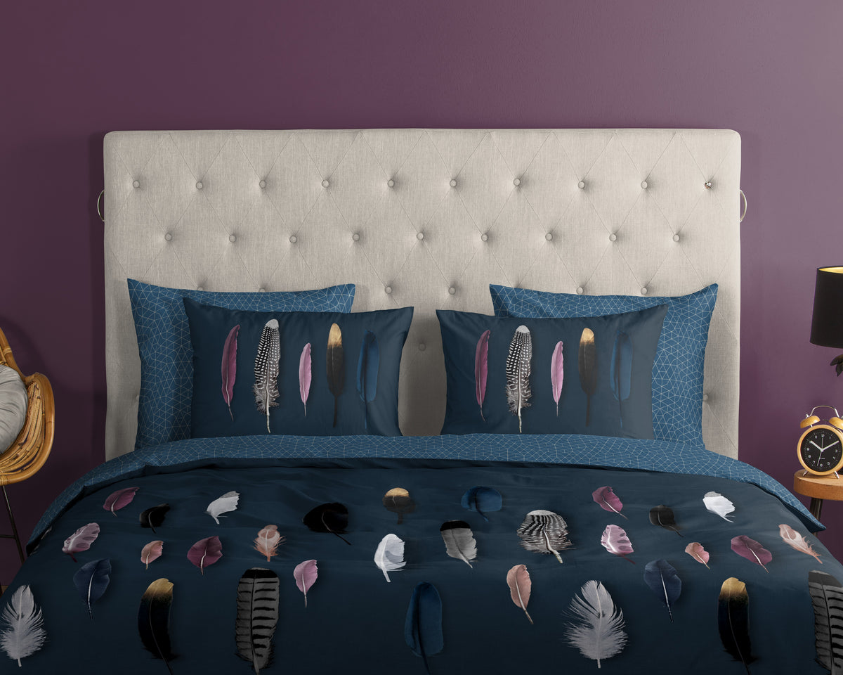 Good Morning - Housse De Couette - Feathers - Blue