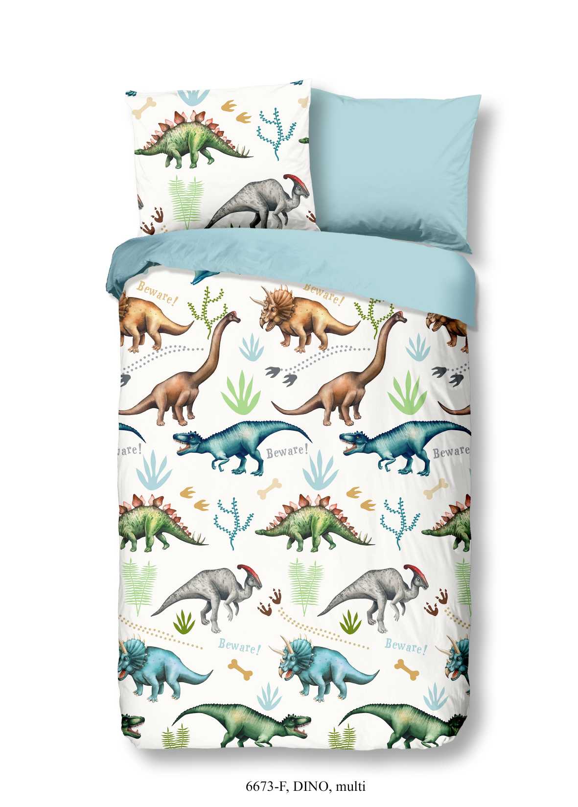 Good Morning - Housse De Couette - Dino - Multi