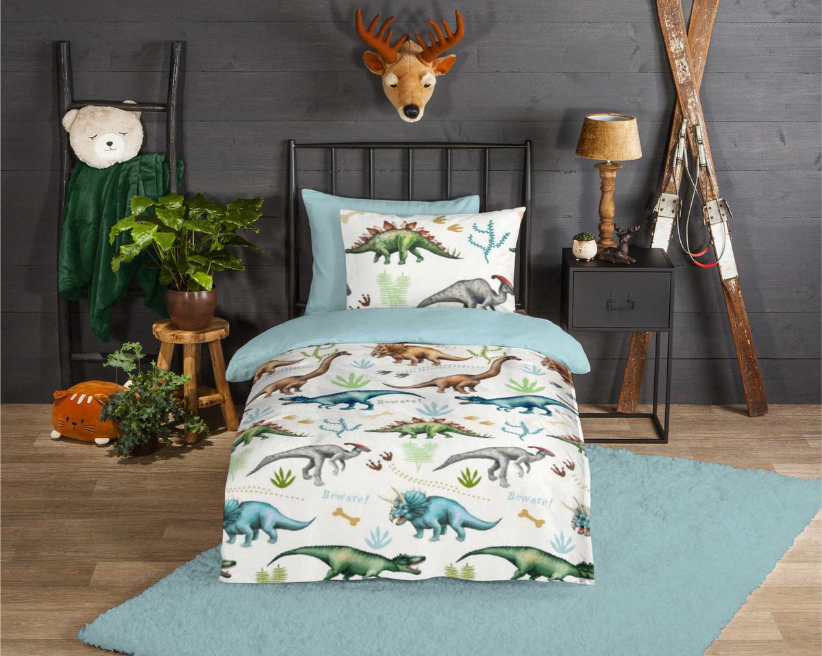 Good Morning - Housse De Couette - Dino - Multi