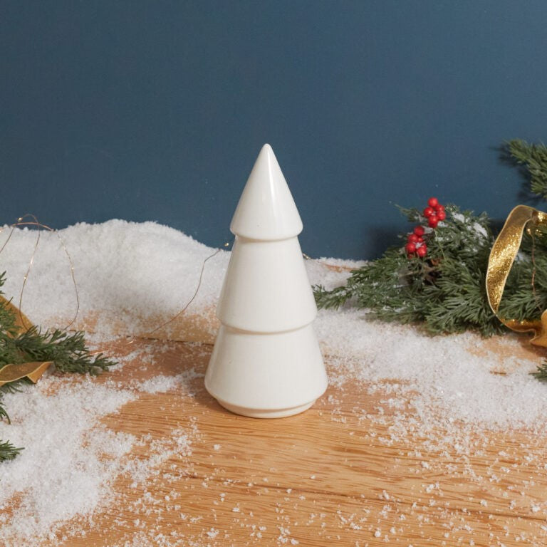 Sapin étoilé en grès, 8.75"