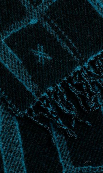 Woven-Grid - Foulard - Dark Aqua - W