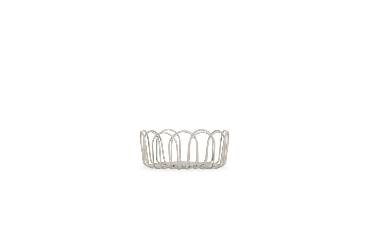 S&P - Panier métallique 16xH7cm gris Flores