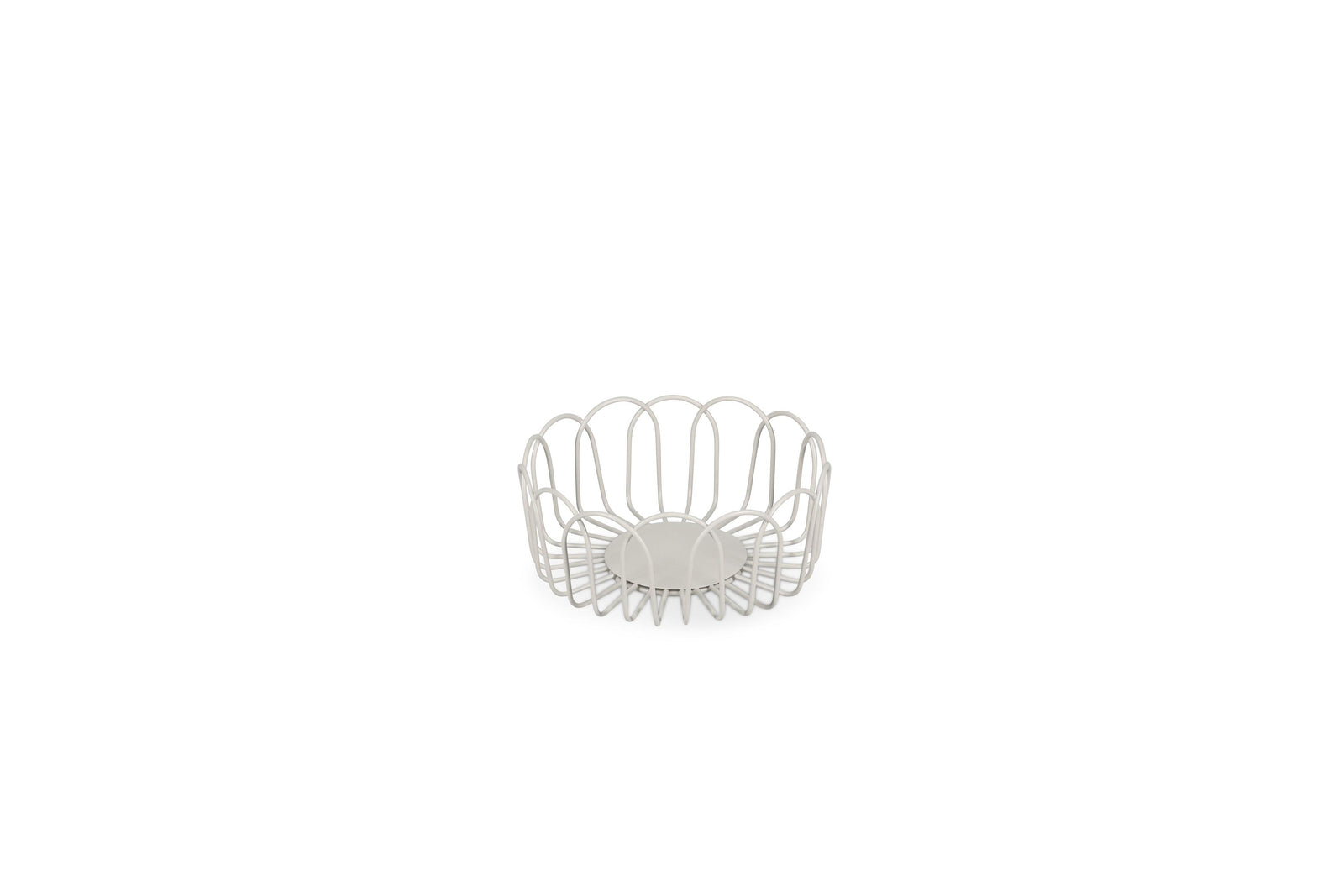 S&P - Panier métallique 16xH7cm gris Flores