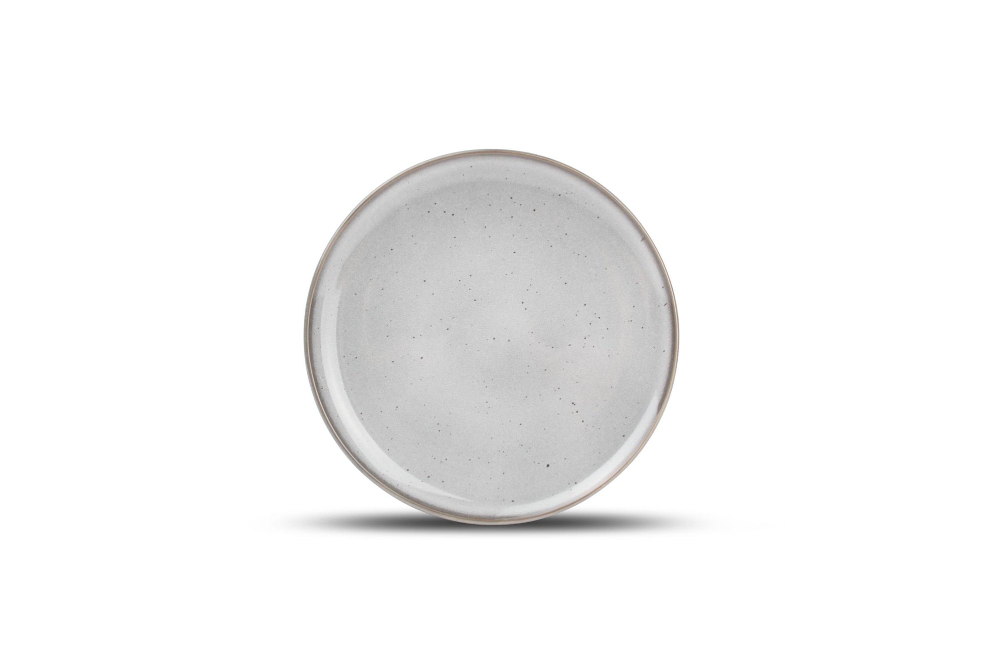 ONA - Assiette plate 19,5cm gris Freckles - 1 SET - 4 pièces