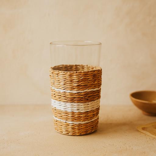 Seagrass White Stripe Highball