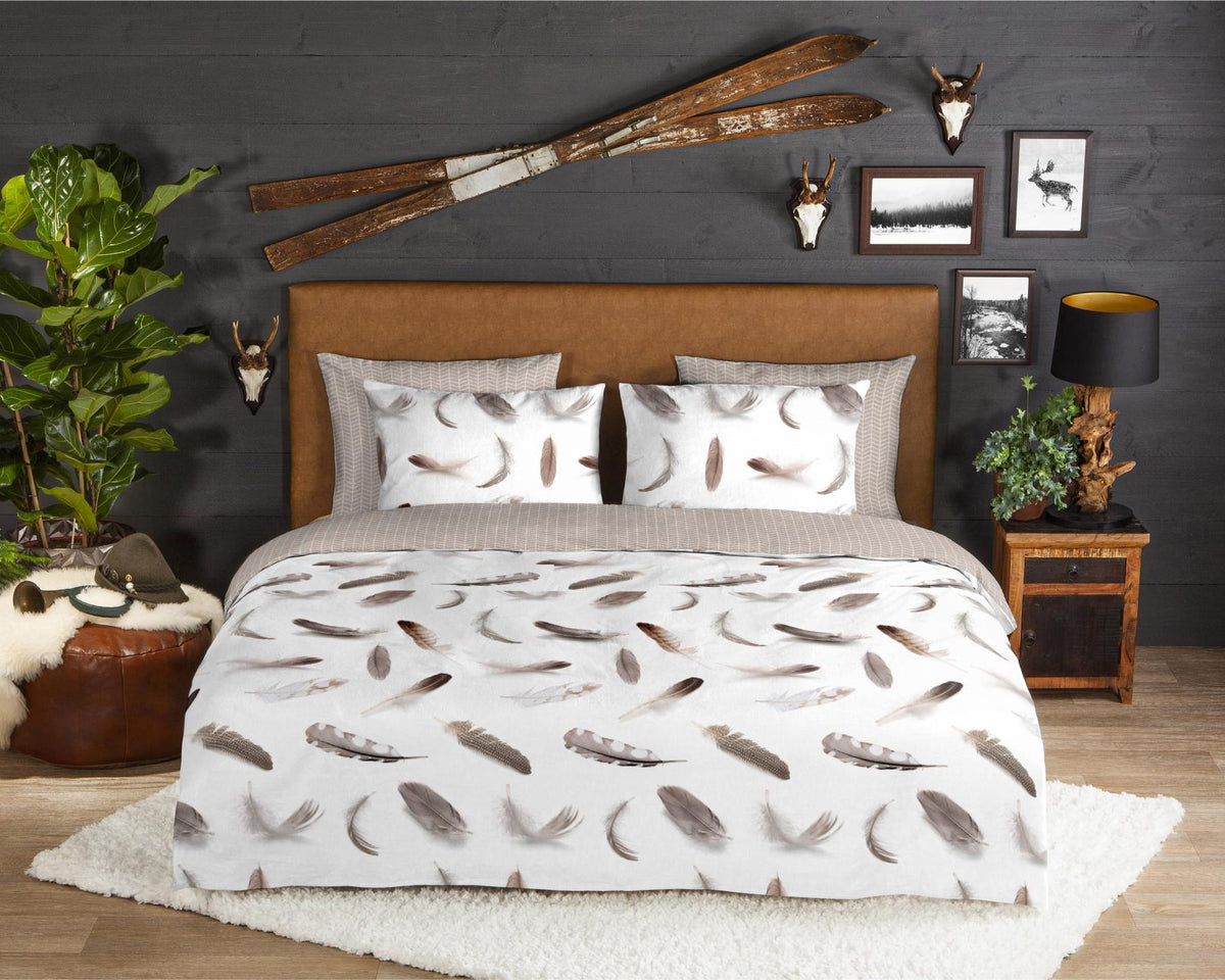 Good Morning - Housse De Couette - Feathers - White