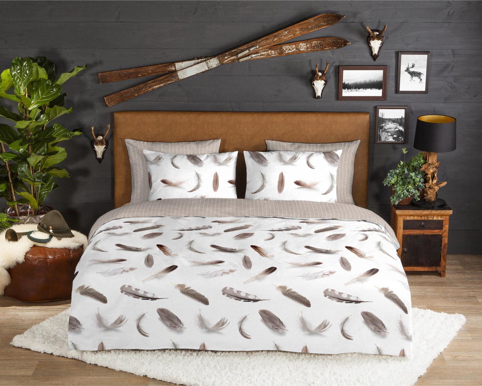 Good Morning - Housse De Couette - Feathers - White