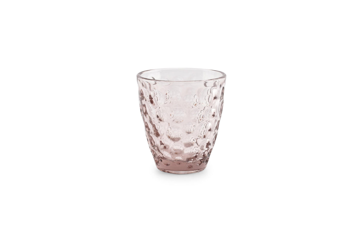 Ona - Verre 22cl rose Bubble - set/4