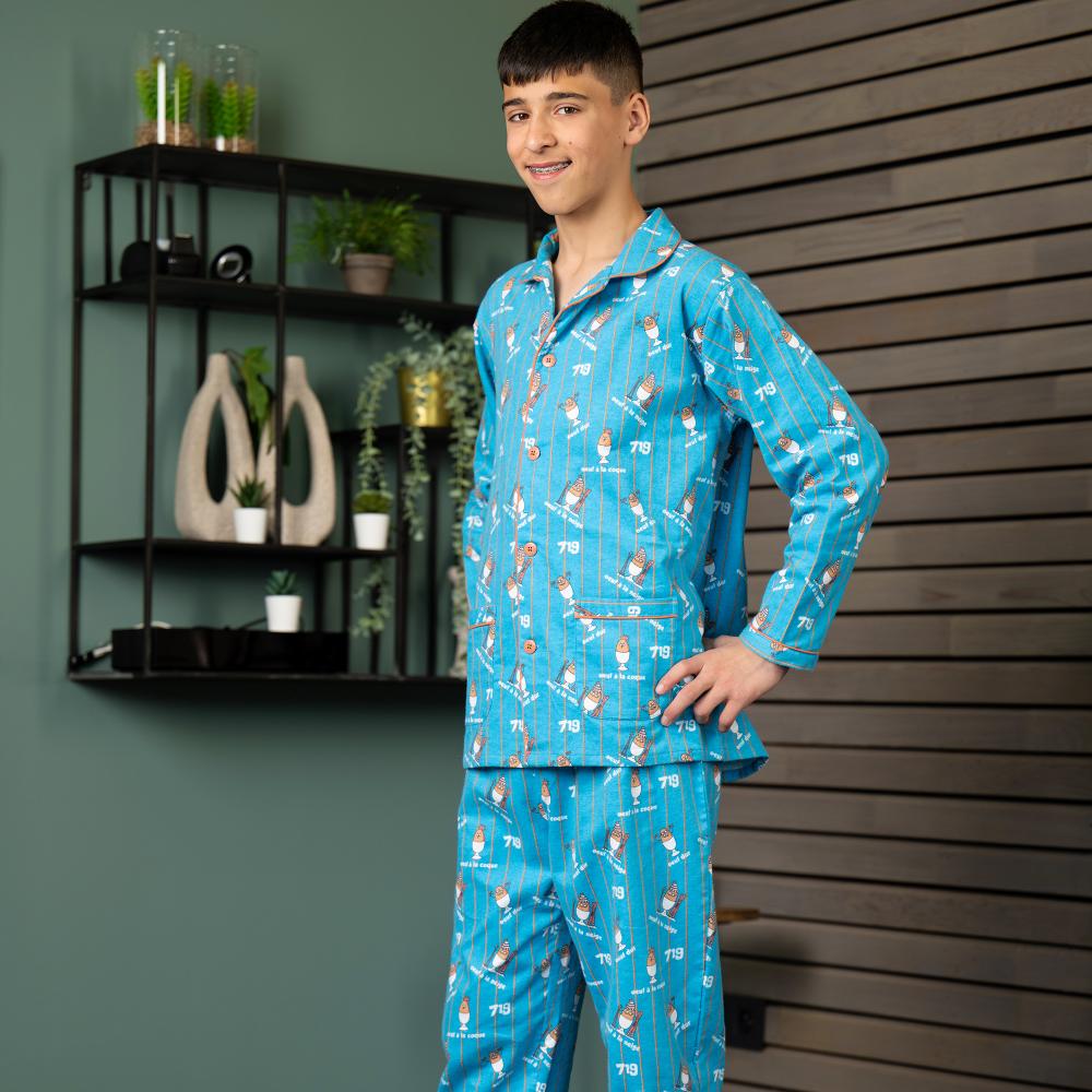 Pyjama flannelle - Kid - Bleu