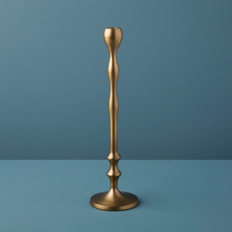 Bougeoir Belsana en bronze vieilli, moyen