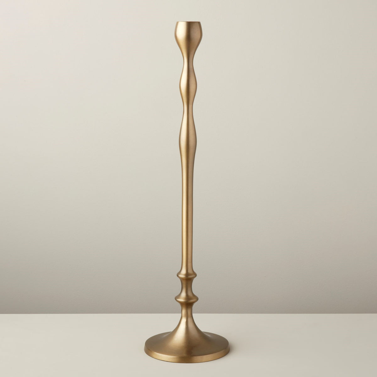 Bougeoir Belsana en bronze vieilli, haut