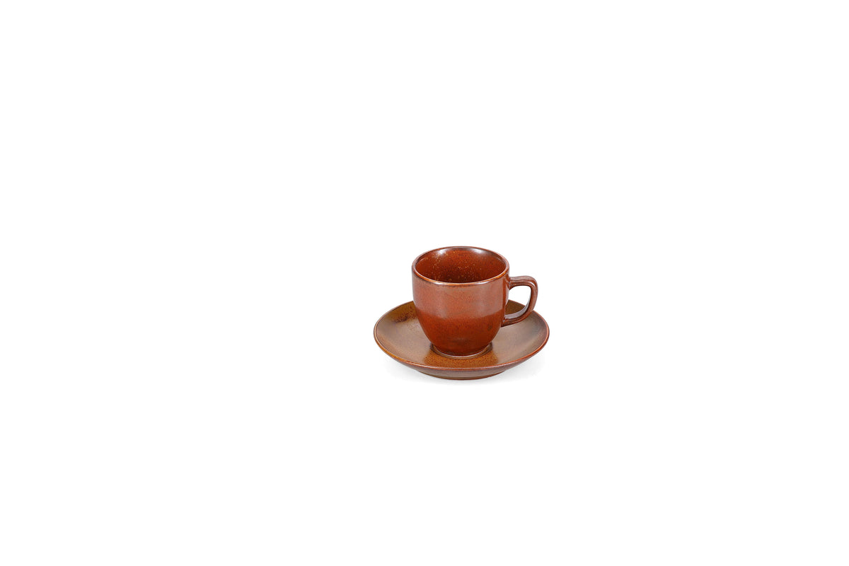 Bonbistro - Ovio Tasse 20cl marron foncé Ovio - 1 SET - 12 pièces