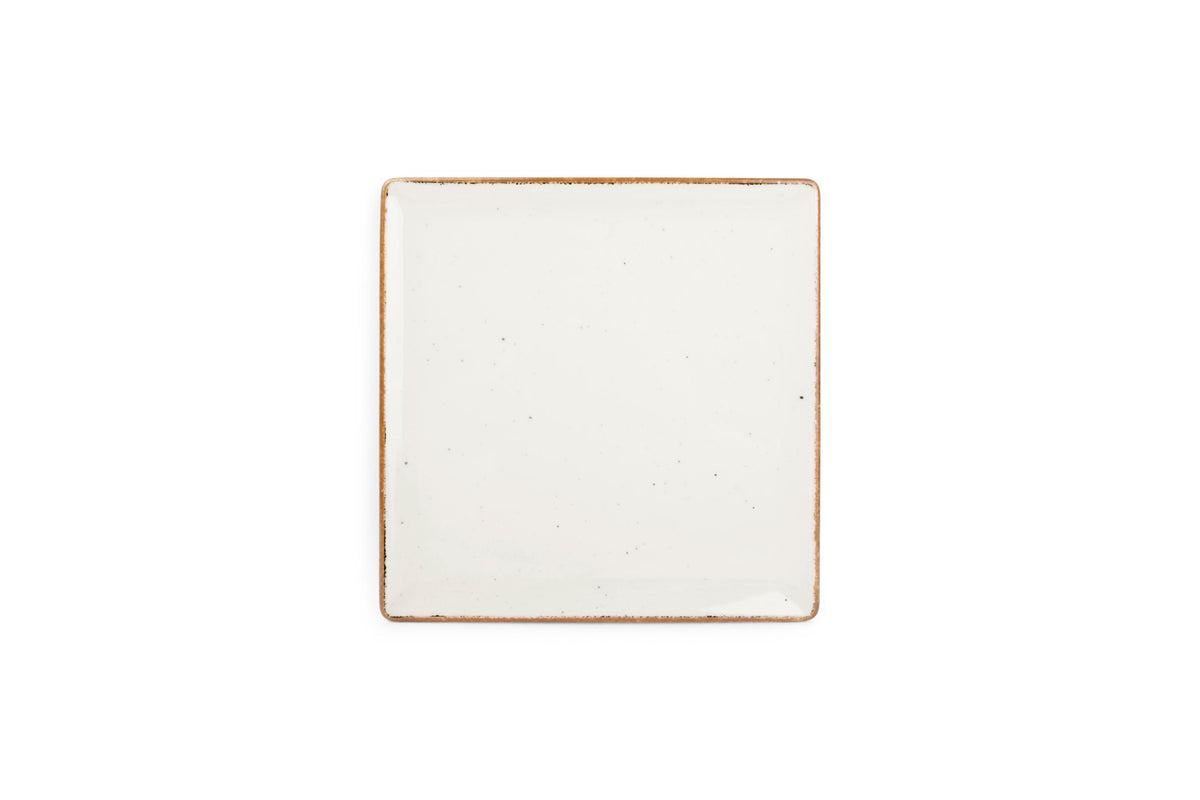 S&P - Collect Assiette plate 20,5x20,5cm ivoire Collect - 1 SET - 6 pièces