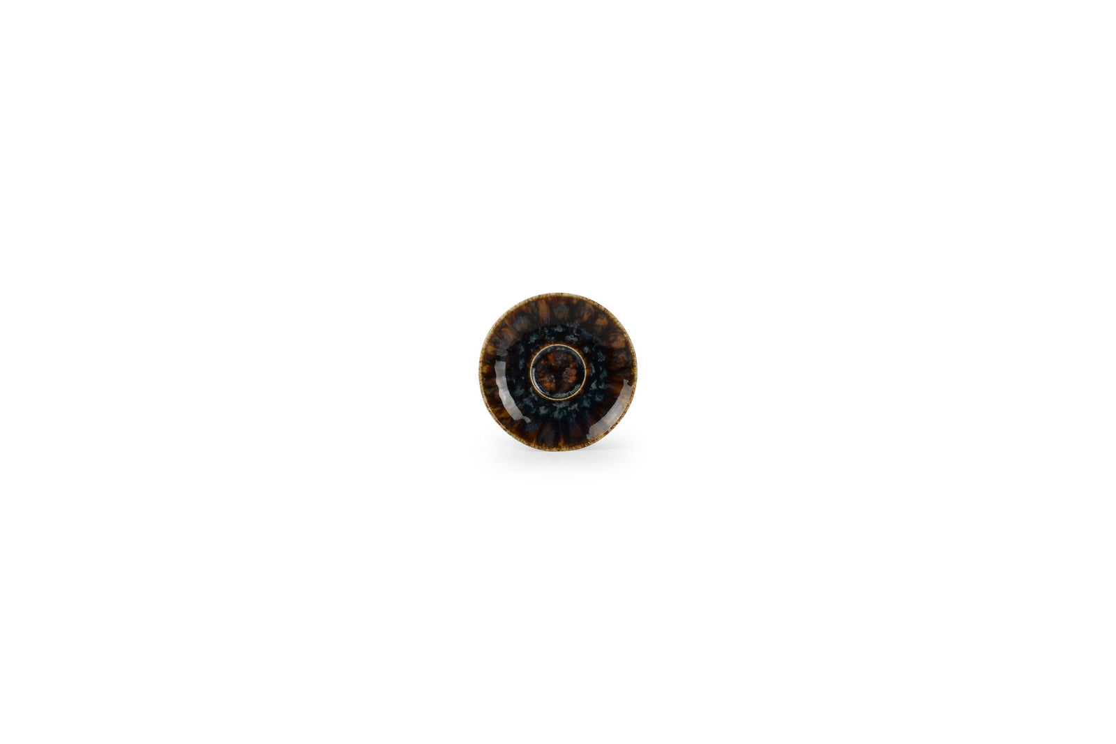 S&P - Resto Brown-Blue Soucoupe à moka 11,5cm brun/bleu Resto - 1 SET - 6 pièces