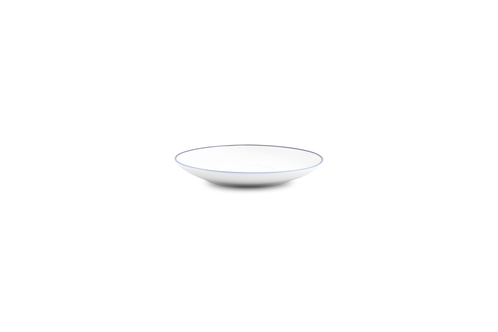 S&P - Basic White Soucoupe 14,5cm blue rim Basic White - 1 SET - 6 pièces