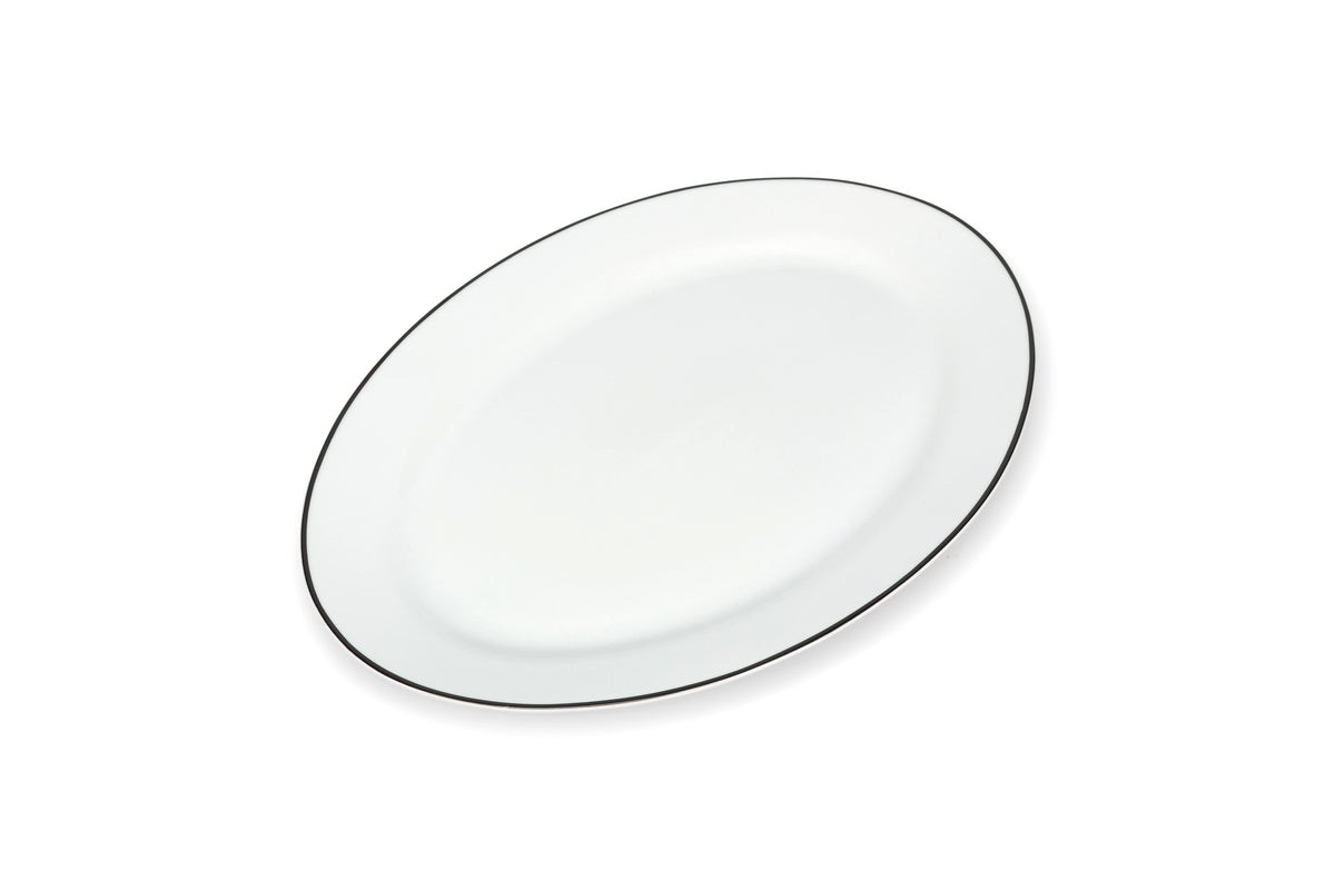 Bonbistro - Bistro Black Rim Plat à servir 35x24xH2,5cm black rim Bistro - 1 SET - 6 pièces