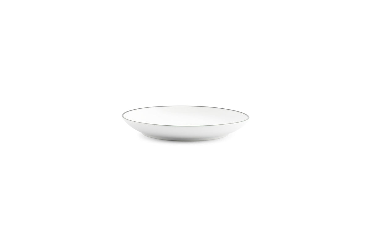 S&P - Basic White Assiette plate 15cm coupe green rim Basic White - 1 SET - 6 pièces