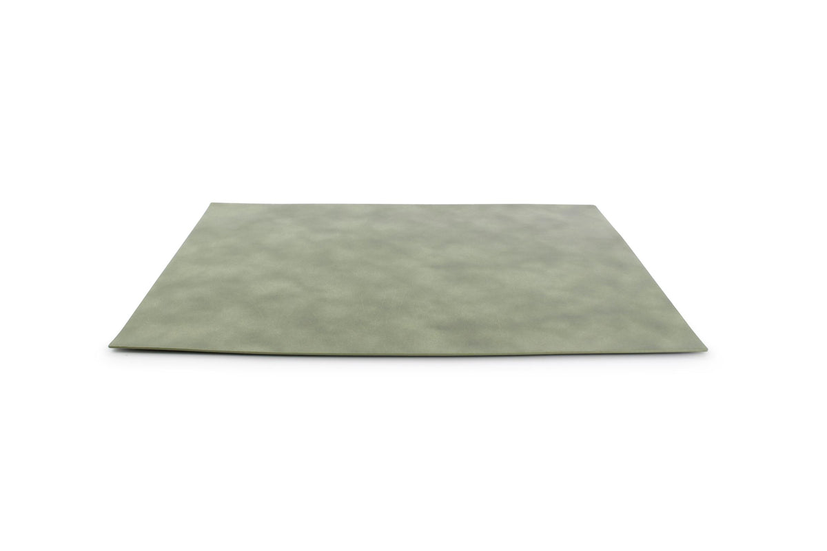 S&P - Set de table 43x30cm aspect cuir vert Layer - 1 SET - 4 pièces
