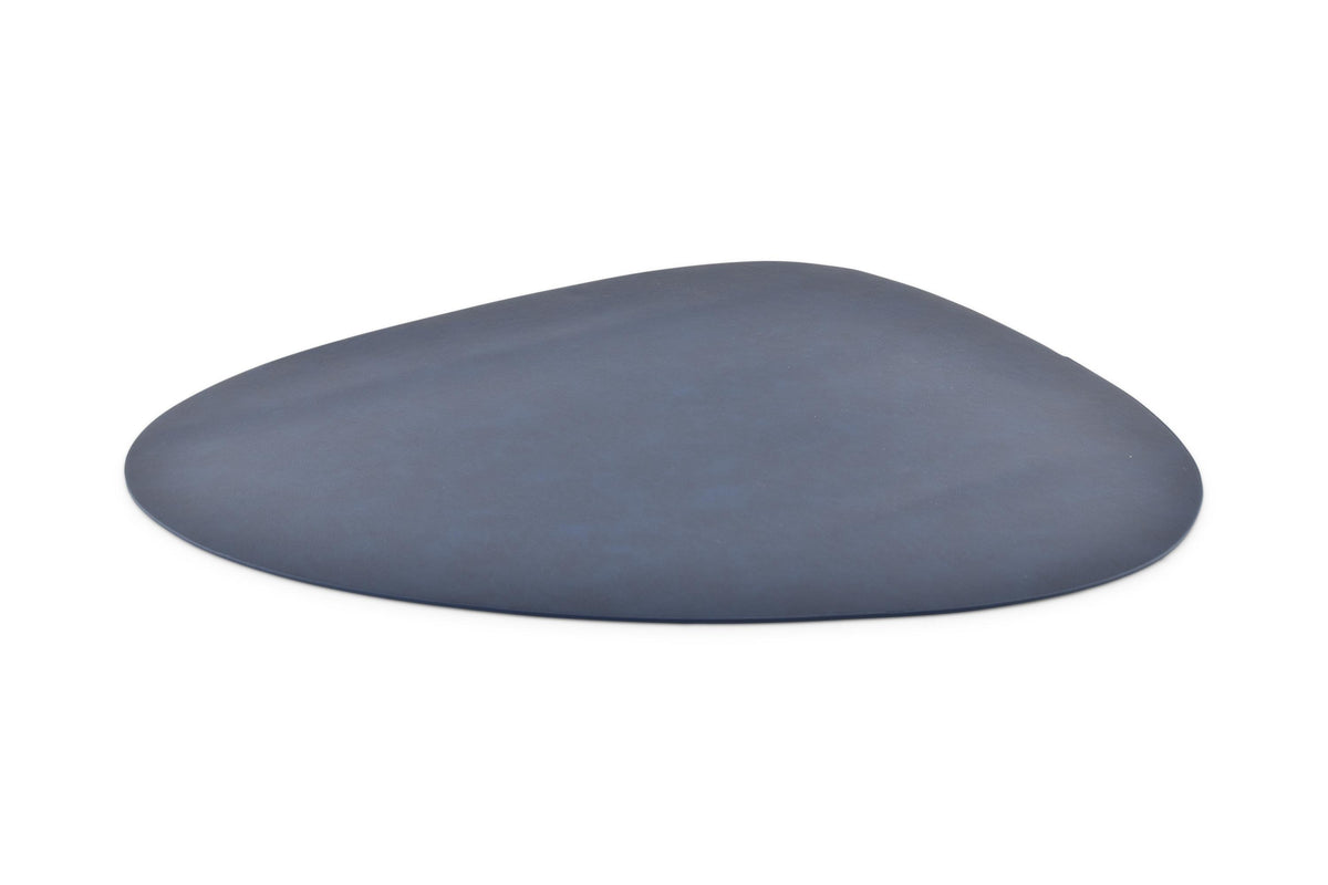 S&P - Set de table 45x37cm aspect cuir bleu Layer - 1 SET - 4 pièces