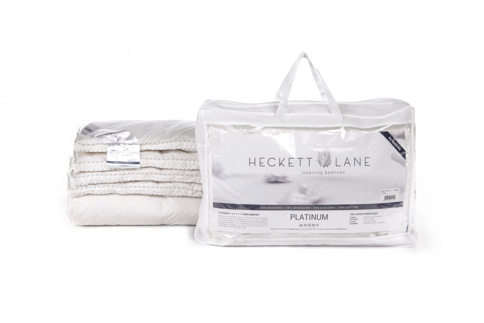 Heckettlane - Dekbed - Platinum Enkel - White
