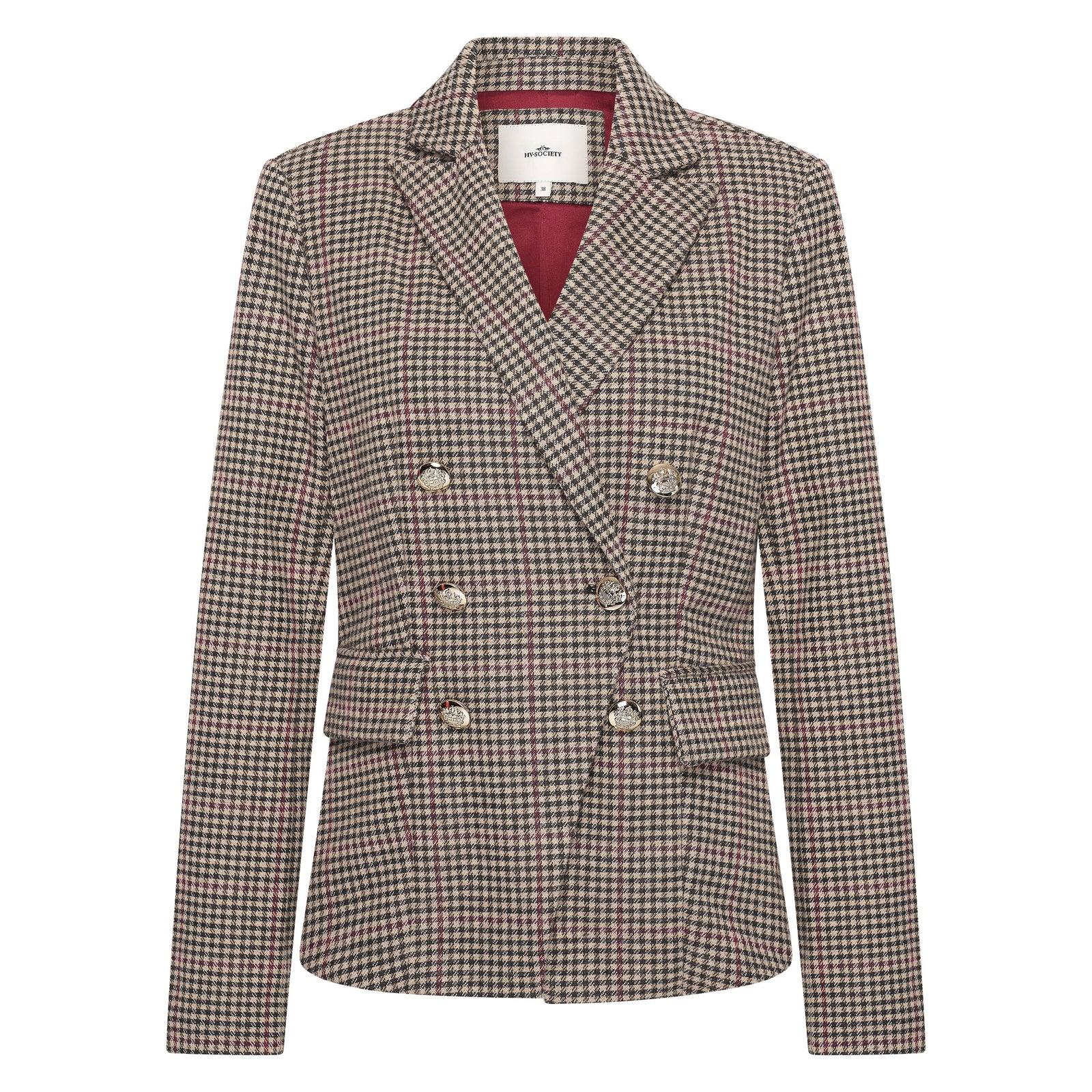 Hv Society - Blazer - Burgundy