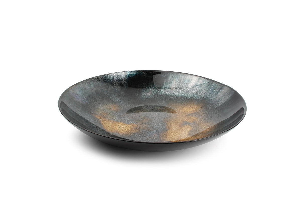 S&P - Plat décoratif 40xH6,5cm noir Cosmo