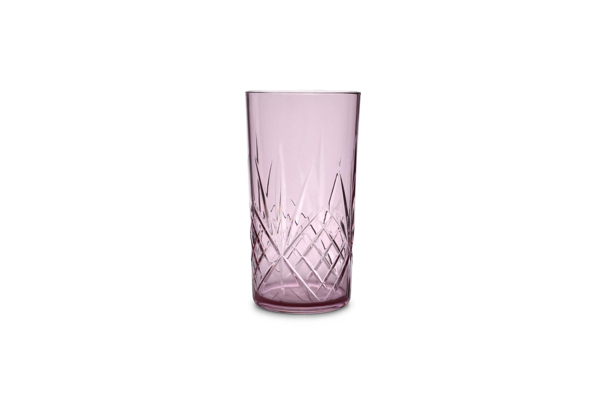 S&amp;P - Verre 65cl acrylique rose Costa - set/4