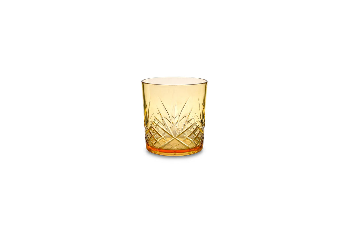 S&amp;P - Verre 36cl acrylique amber Costa - set/4
