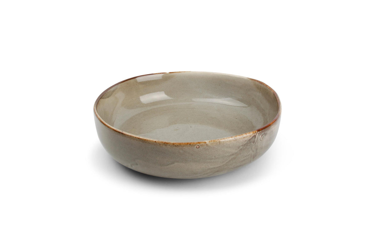 S&amp;P - Assiette creuse 22xH6cm concrete Studio Urban - 1 SET - 4 pièces