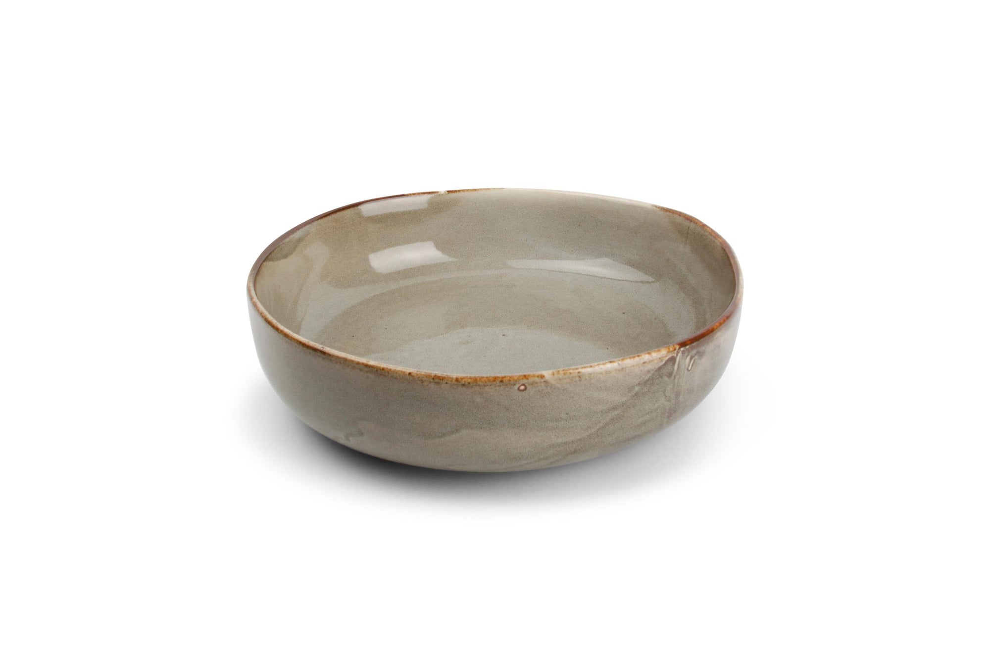 S&P - Assiette creuse 22xH6cm concrete Studio Urban - 1 SET - 4 pièces