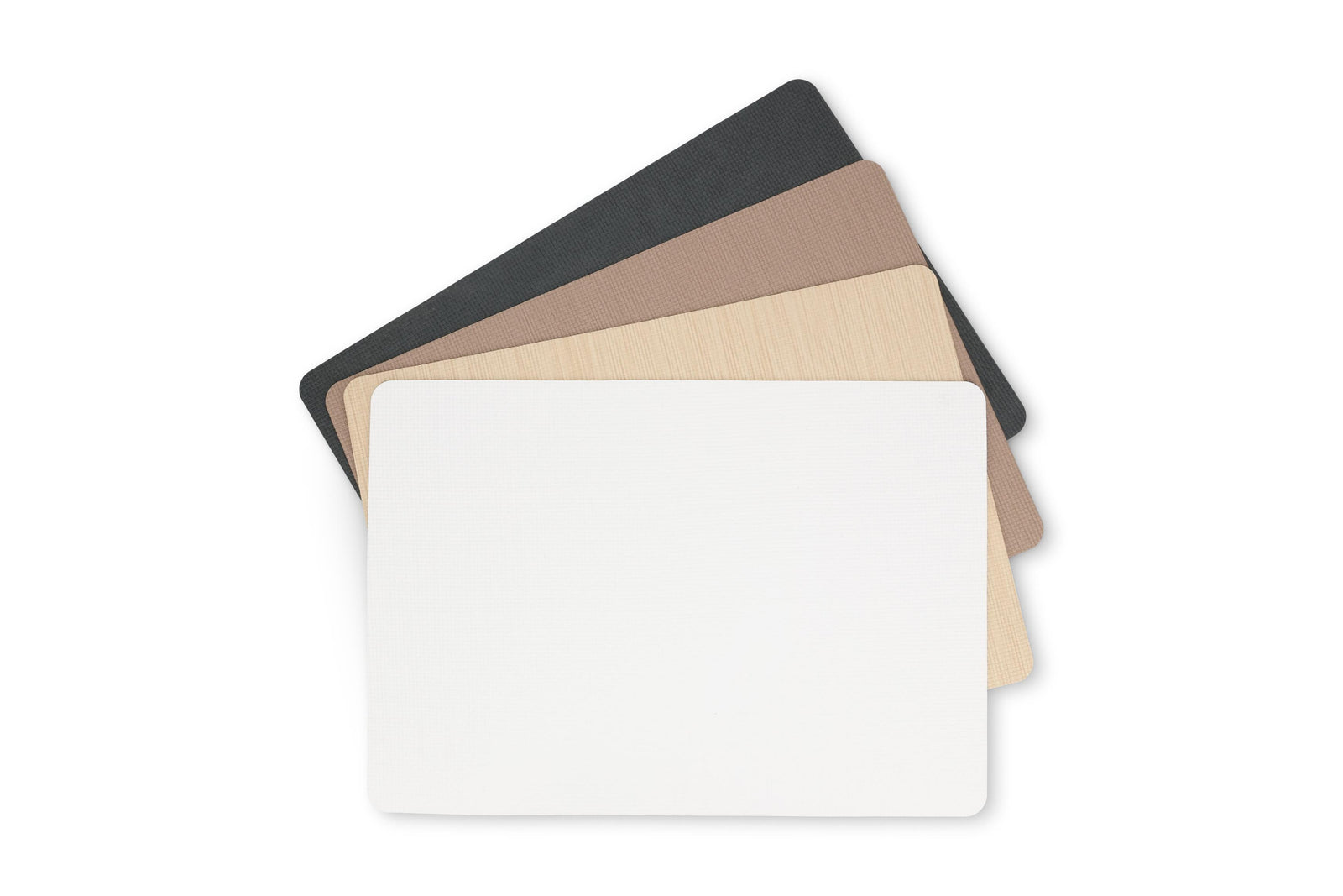 S&P - Set de table 43x30cm cobble noir TableTop - 1 SET - 4 pièces