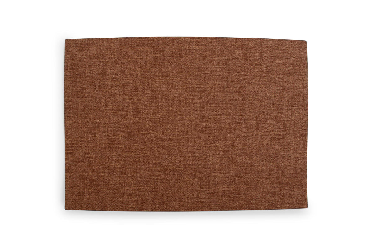 S&amp;P - Set de table 43x30cm cognac fabric look Dinner - 1 SET - 4 pièces