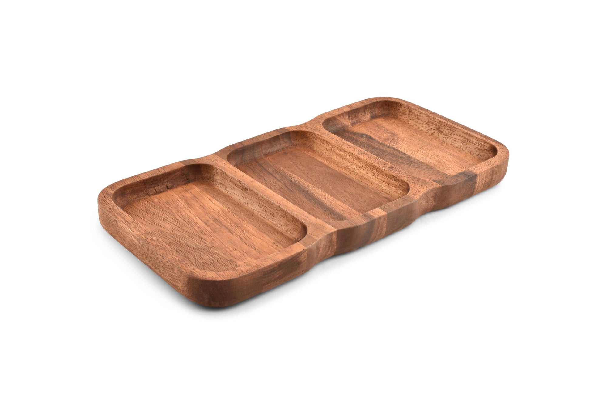 S&P - Plat à servir 38x19xH3cm 3 parties Chop