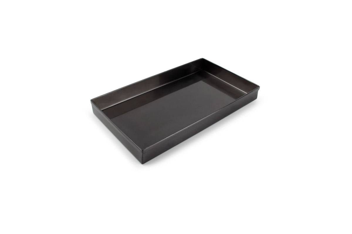 S&amp;P - Plateau de stockage 28x16xH3cm brossé noir Vanity