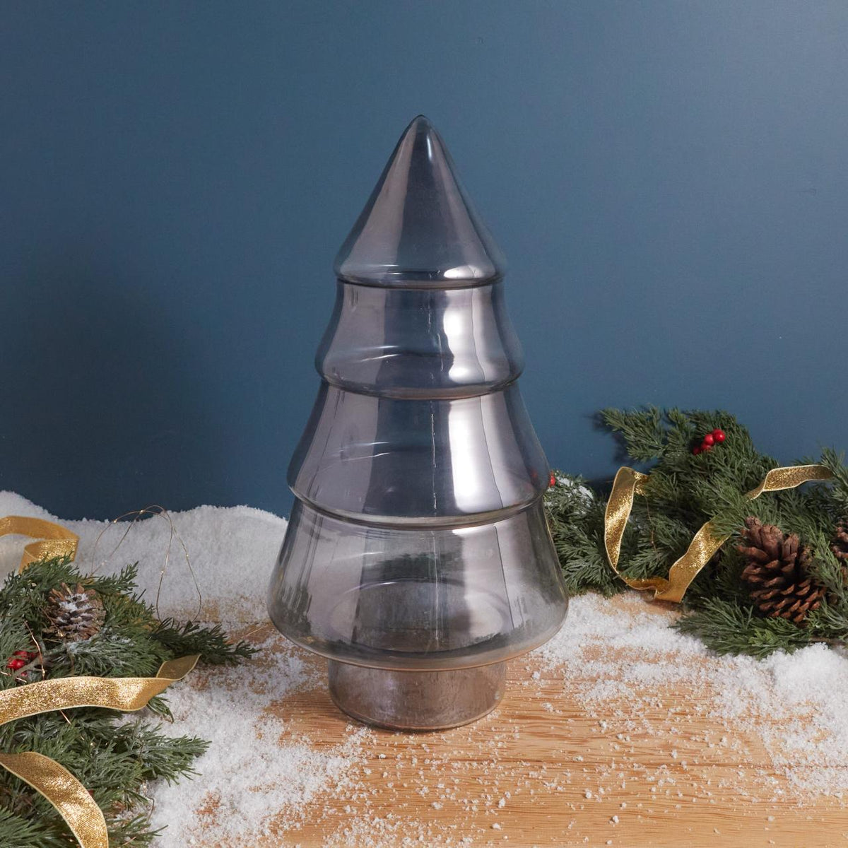 Sapin en verre lustré, onyx
